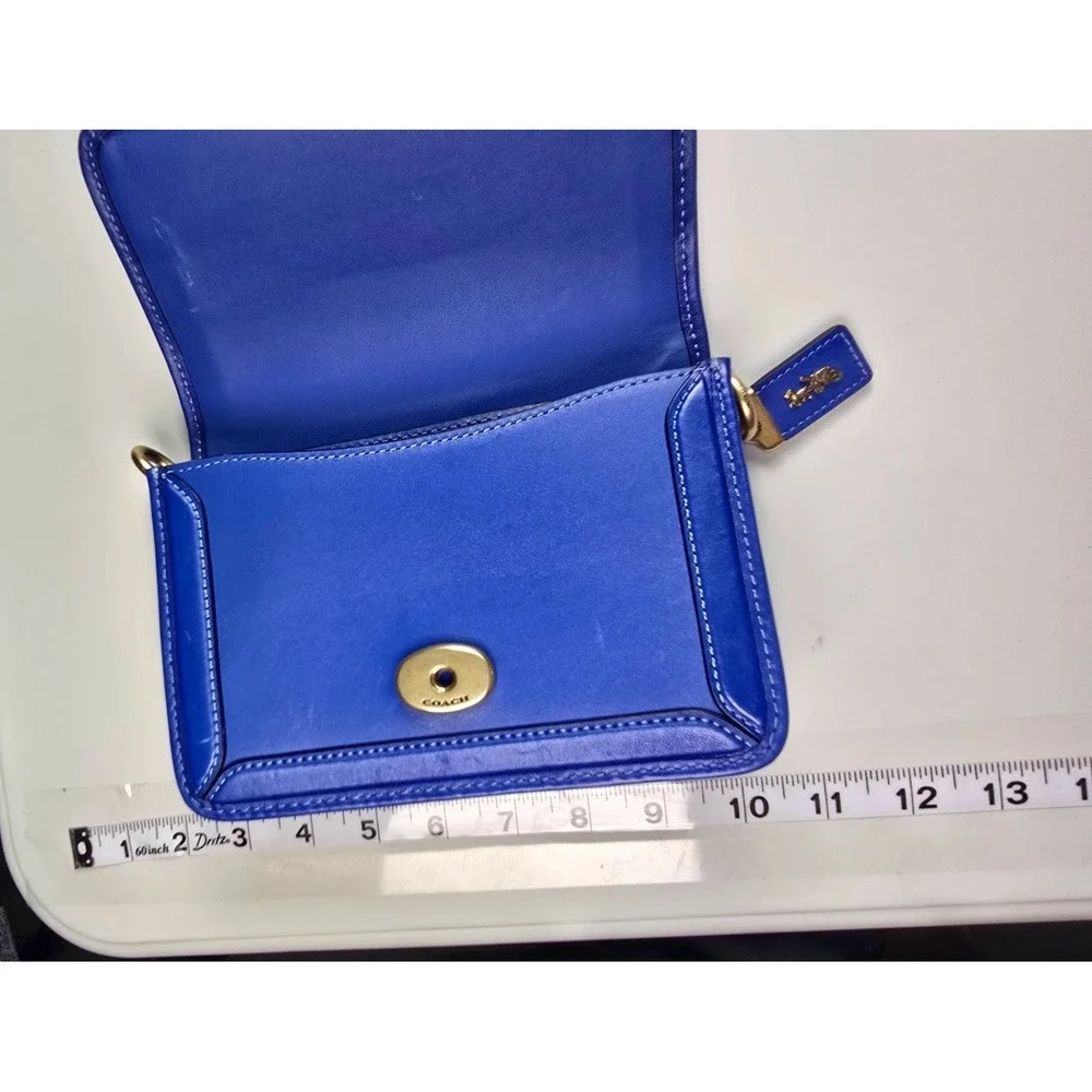 Vintage Coach Blue Leather Purse